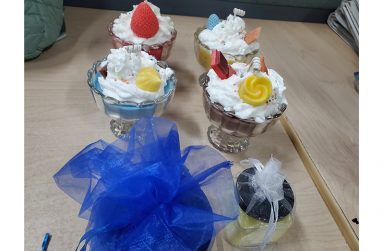 Dessert scented candles