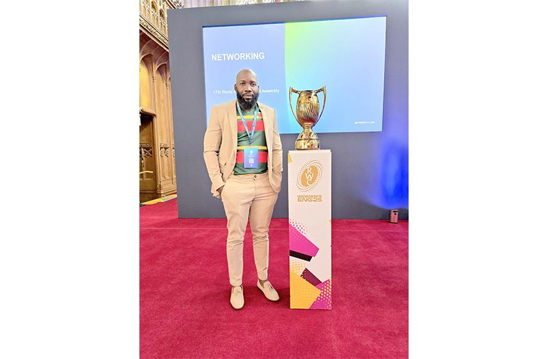 GRFU president Ryan Dey at 17th World Rugby General Assembly in England
