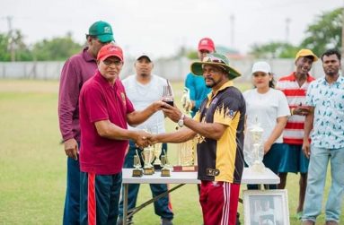 Dhanpaul (front, right) has been a workhorse for his club.