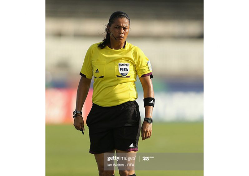 Retired FIFA referee Dianne Ferreira-James