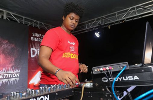 Mix Master Tony at the console