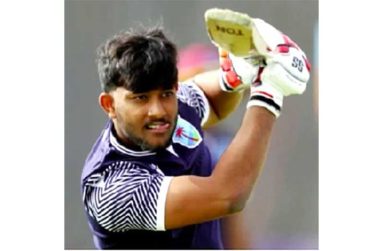 Navindra Dindyal hit a brilliant 121 at Bourda for GCC.
