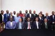 Directors and officials of Cricket West Indies after the meeting on Sunday