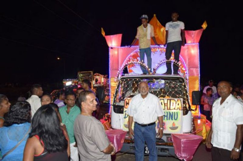 President Donald Ramotar seems to have taken a liking to this particular float