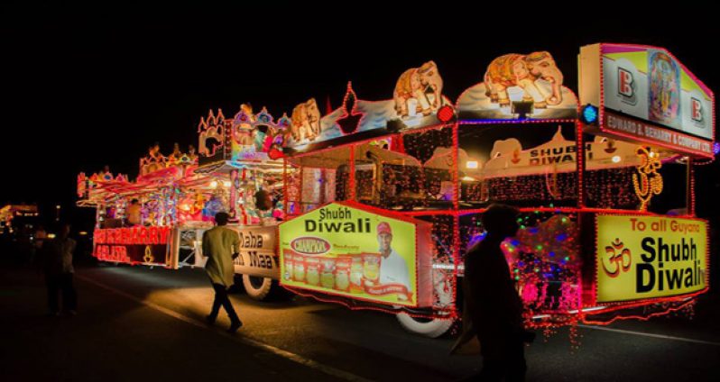A typical Andrew Arts creation for the annual Diwali motorcade