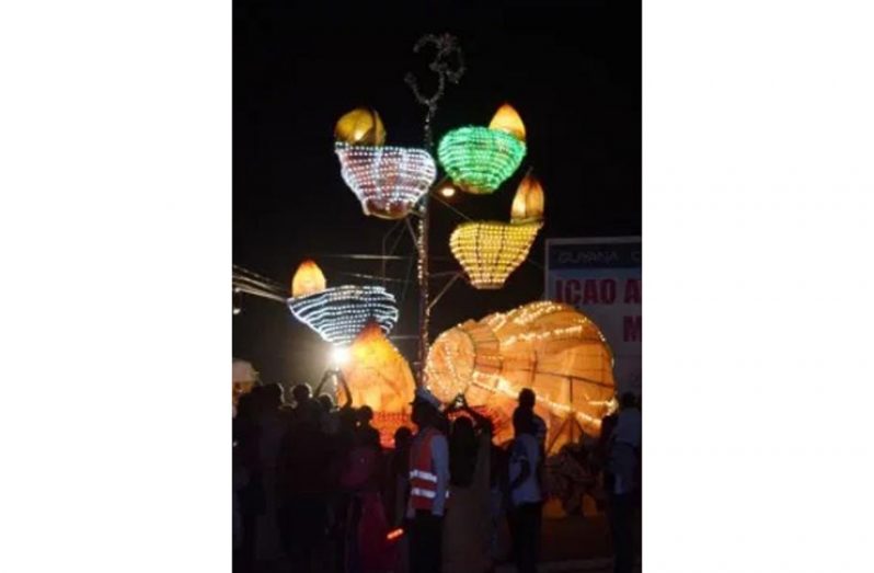 A scene from a past National Diya light-up event