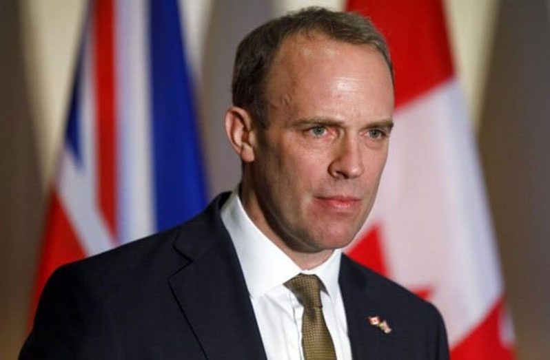 UK Foreign Secretary Dominic Raab