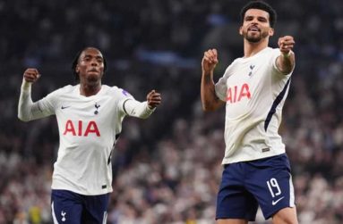 Goalscorer Dominic Solanke (right) joined Spurs from Bournemouth for £55m in August 2024.