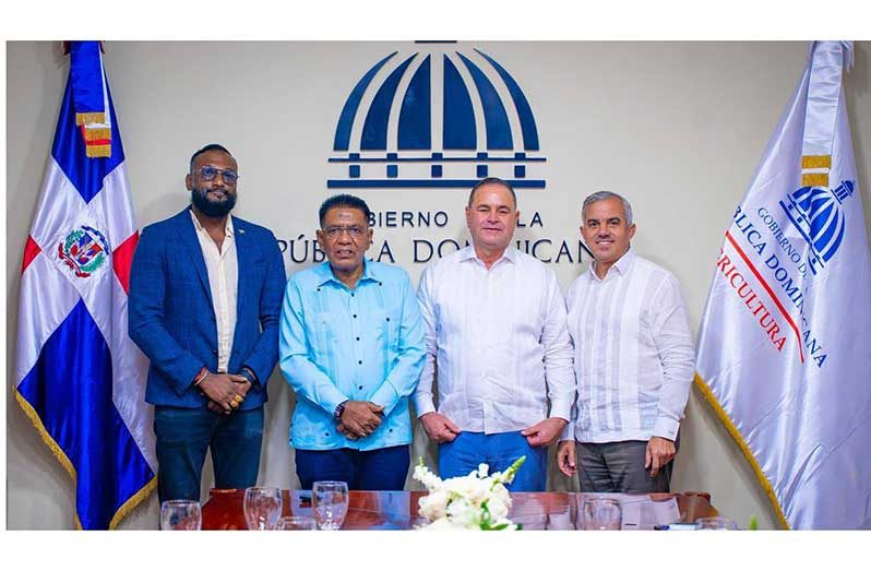 Minister of Agriculture, Zulfikar Mustapha, during an official visit to the Dominican Republic where he met his counterpart, Francisco Oliverio Espaillat Bencosme and other officials