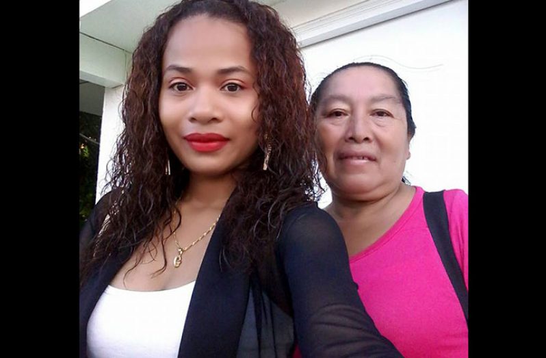 Dr. Camille Hunter poses in a “selfie" with her mother.