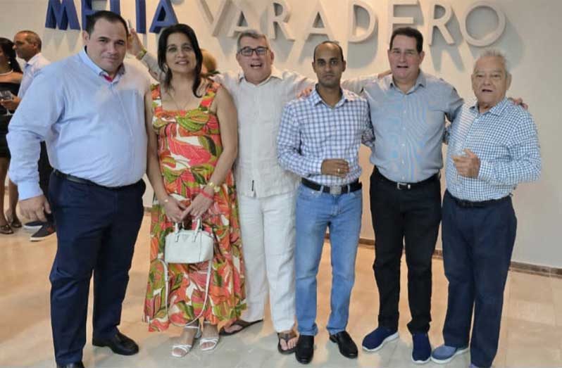 Dr. Suruj Harrichand (third from right) with some of Cuba’s top Cardiologists