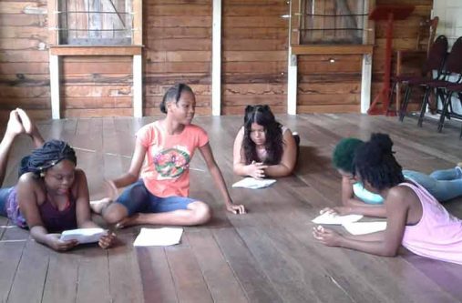 The workshop was developed for children, ages 9 to 16.