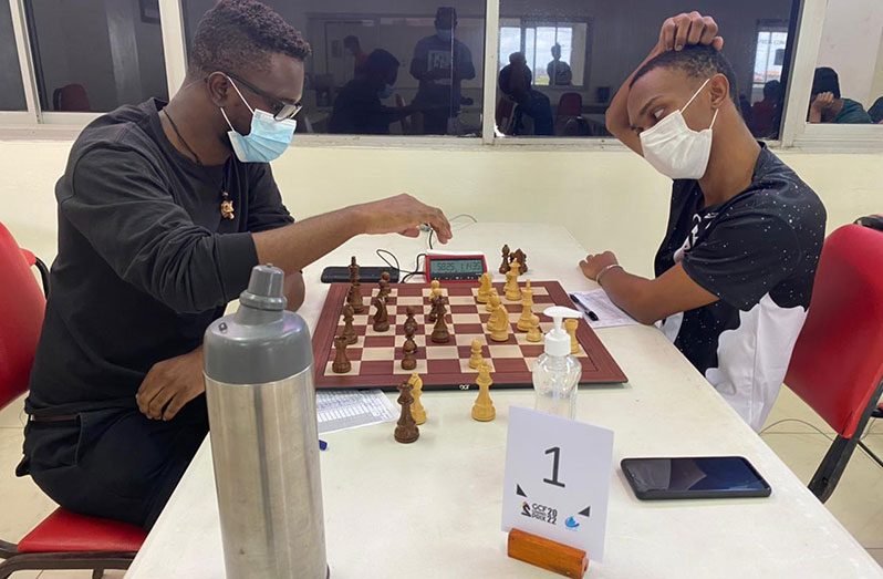 FM Anthony Drayton (right) and AFM Davion Mars had an epic battle in Round Four.