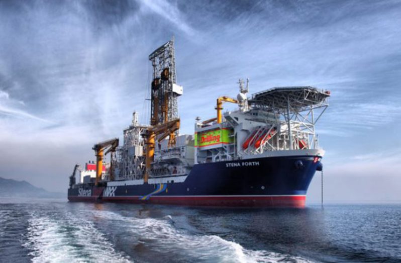 The Stena Forth which drilled the Jethro well.(Image source: Stena Drilling)