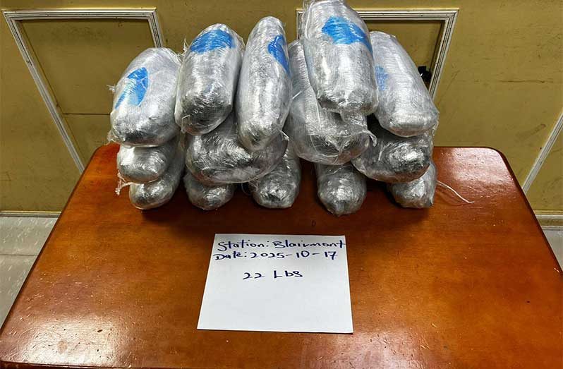 The drugs seized by the police