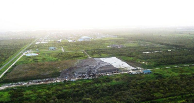 An aerial view of the Haags Bosch landfill site