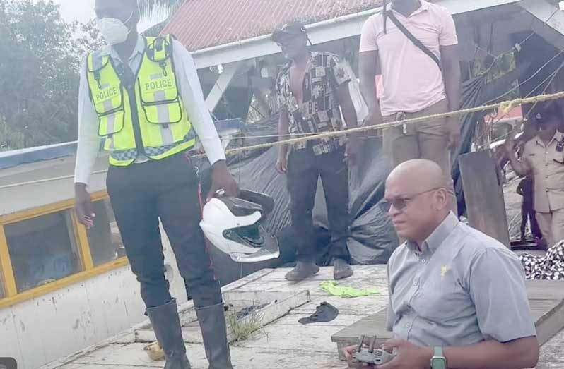 Opposition Member of Parliament Sherod Duncan was detained by police on Tuesday after allegedly operating a drone in the search and recovery area without the required authorisation
