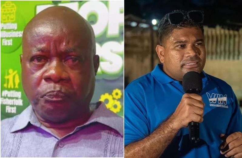 Leaders of the A Partnership for National Unity (APNU), Aubrey Norton and We Invest in Nationhood (WIN), Azruddin Mohamed
