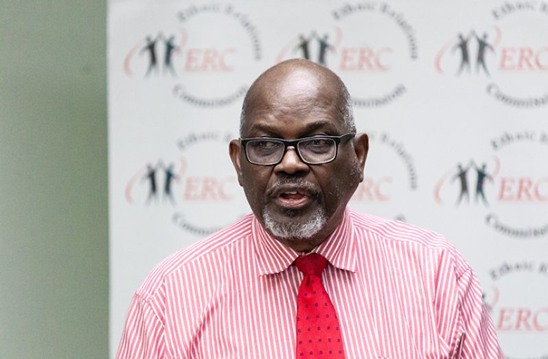 Ethnic Relations Commission (ERC) Chairman, Dr. John Smith (Delano Williams photo)