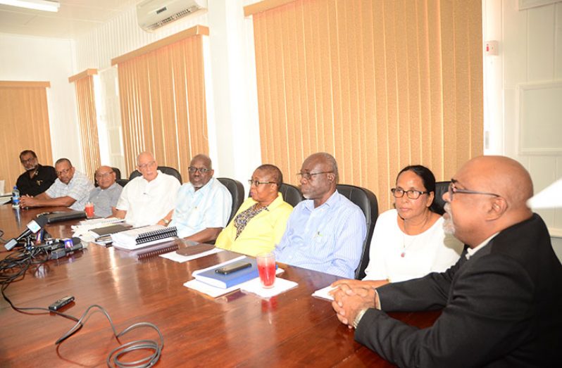 Members of the Ethnic Relations Commission (ERC) (Adrian Narine photo)