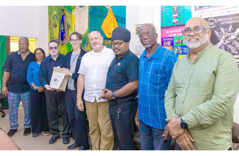 The ERC welcomed a delegation from The Carter Center to its boardroom for cordial discussions on the Center’s Final Report on Guyana’s 2025 General and Regional Elections