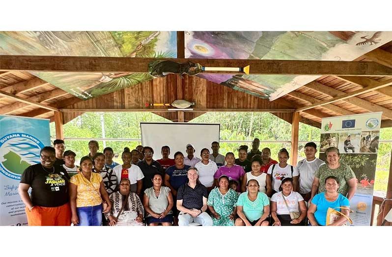 EU Ambassador with Barima Mora Passgage Community Representatives - Beneficiaries of the Project