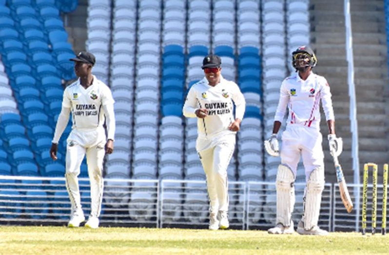 Guyana Harpy Eagles enter the final round 10 points clear.
