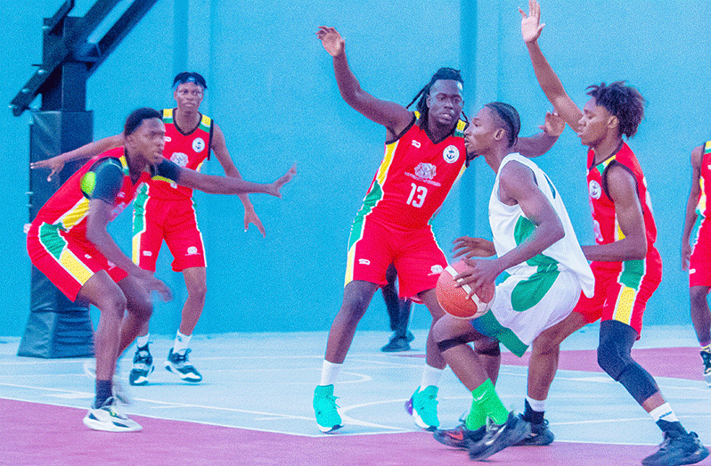 Action between UG Trojans (defence) and Republic Bank Nets last Saturday