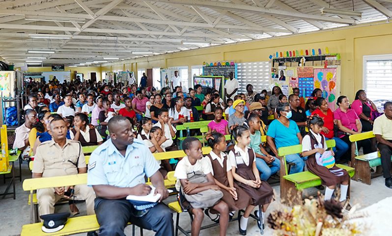 The Minister of Education, Priya Manickchand hosted a meeting in Kuru Kururu on the Soesdyke/Linden Highway, on Thursday afternoon