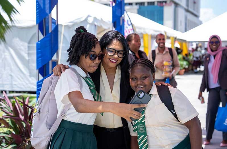 Minister of Education Sonia Parag engaging with students