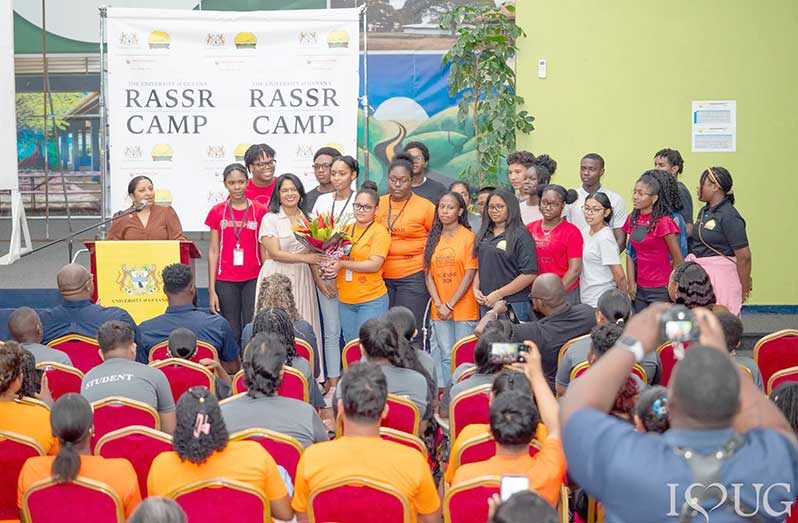 Minister of Education, Sonia Parag, recently delivered encouraging remarks to the second cohort of the University of Guyana’s Regional Accelerator for STEM Students Readiness (RASSR) programme