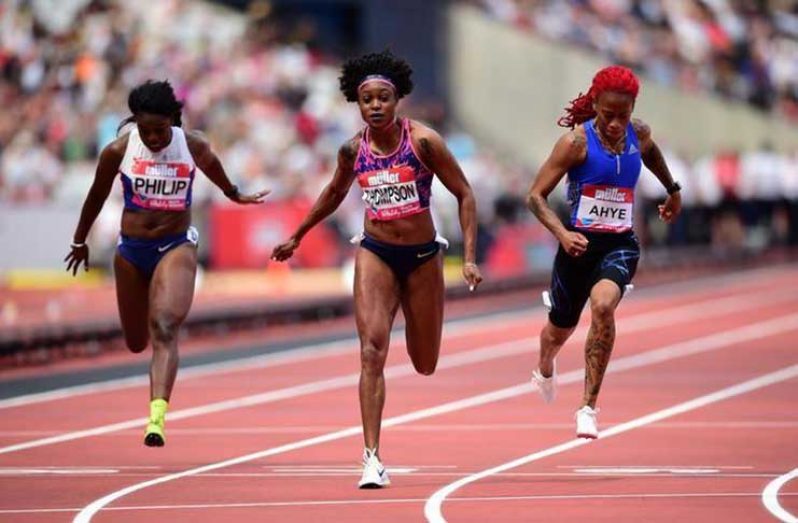 Jamaica's Elaine Thompson wins the Women's 100m Hurdles final REUTERS/Hannah McKay