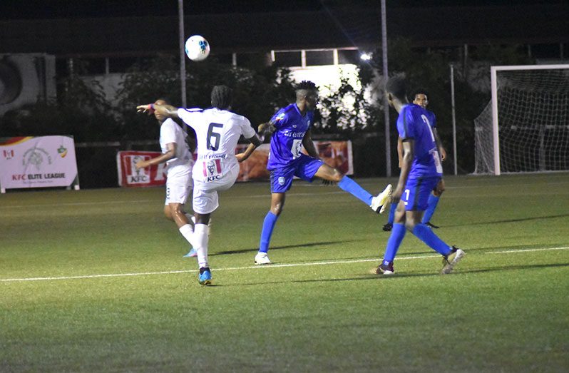 Tuesday night action in the KFC-Sponsored elite League had varying scorelines