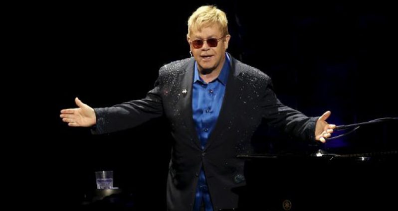 Singer Elton John performs at the Hillary Victory Fund "I'm With Her" benefit concert for U.S. Democratic presidential candidate Hillary Clinton at Radio City Music Hall in the Manhattan borough of New York City, March 2, 2016. REUTERS/Mike Segar