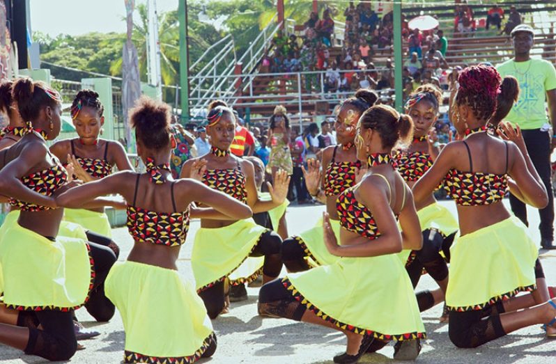 Dancers performing at the Emancipation Day Festival 2016 (Photo credit: ACDA)