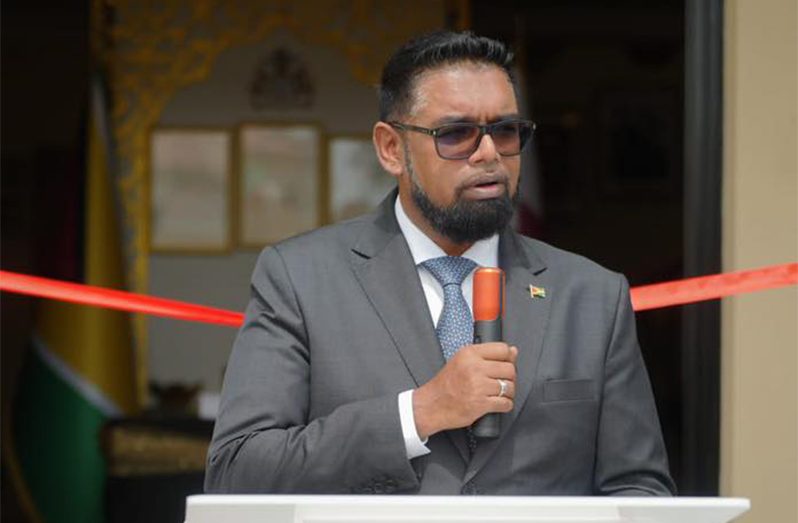 President, Dr Irfaan Ali at the opening of Guyana’s embassy in Qatar on Tuesday