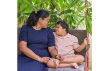 Azeena Baksh with her son, seven-year-old Zachary (Samuel Maugnh photo)