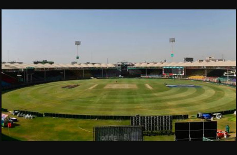The National Stadium in Karachi wears a forlorn, empty look after PSL 2021 was indefinitely postponed  (Getty Images)