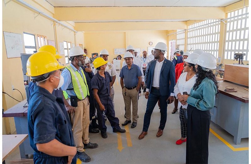 Minister of Education, Sonia Parag, at the Essequibo Technical Institute