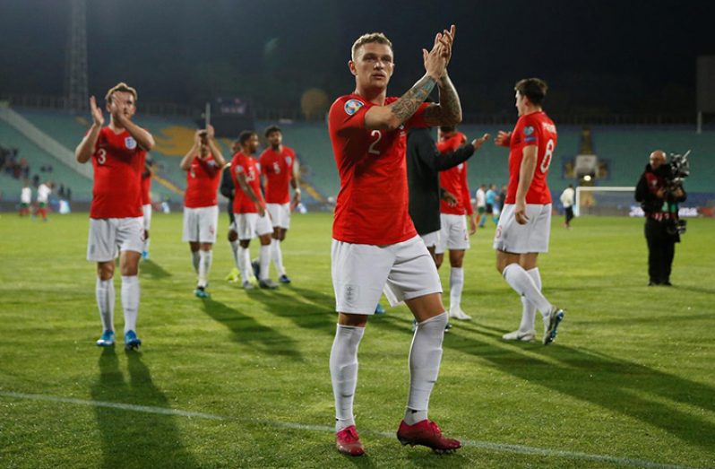 Vasil Levski National Stadium, Sofia, Bulgaria -  England's Kieran Trippier celebrates after the match Action Images via Reuters/Carl Recine