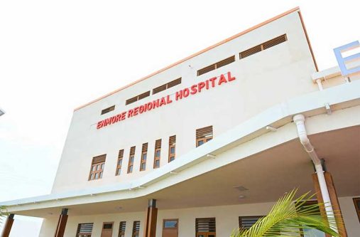 The Enmore Regional Hospital is equipped with 75 in-patient beds, a modern accident and emergency unit operating on 24-hour basis and several operating theatres for emergency and elective surgeries (Ministry of Health photo)