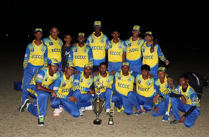 The winning Enmore Community Centre Cricket Club (ECCCC) team.