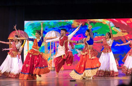 Flashback: One of the many elegant and brilliant performances by dancers of the Guyana Hindu Dharmic Sabha (Naya Zamana photo)