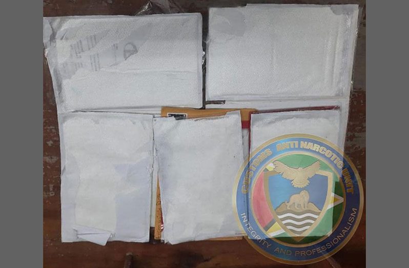 The envelopes which concealed the cocaine