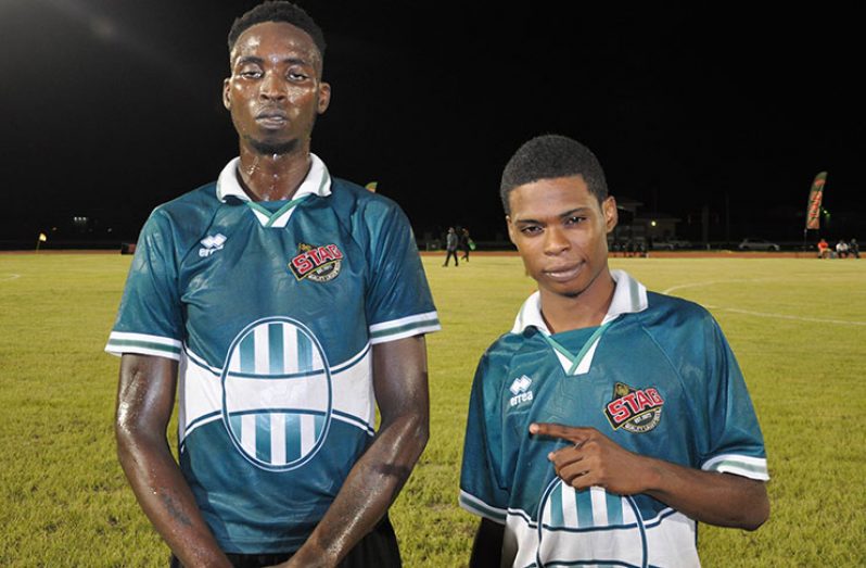Esan Nelson (right) and Kayode King.