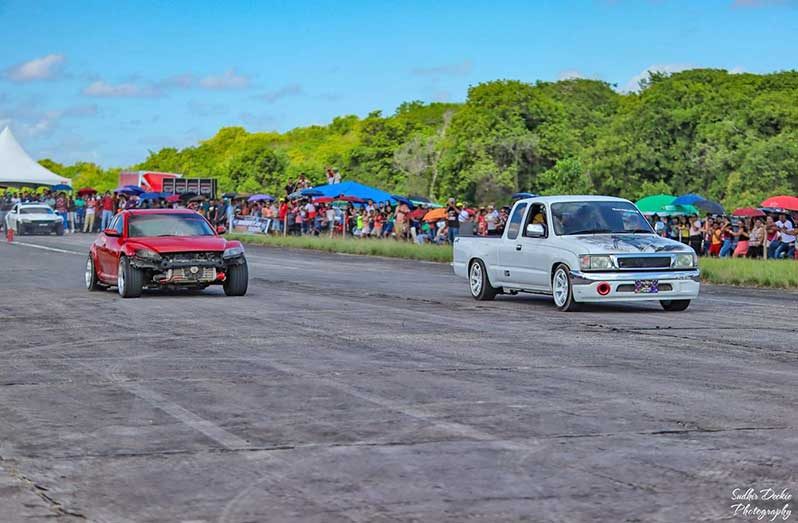 Drag racing action returns to Essequibo on October 20 (Sudhir Deokie Photo)