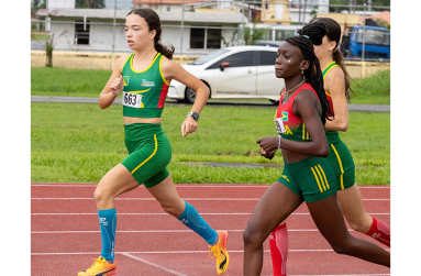Esther McKinnon won a close Girls 1500m race on Friday