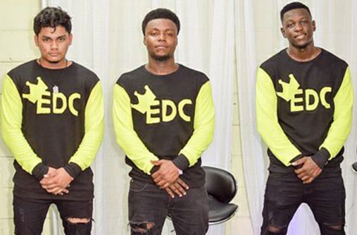 Euphoria Dance Crew boys: Carlus Persaud, Seon Douglas and Jemal Ellis