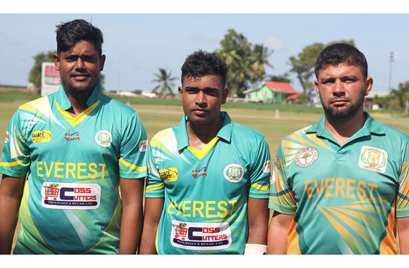 Everest firepower, from left: Amir Khan, Richie Looknauth and Dwayne Adams