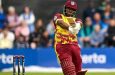 Evin Lewis cracked a quickfire fifty  •  Sportsfile via Getty Images